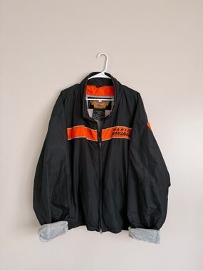 Vintage Y2K Harley Davidson Windbreaker Jacket